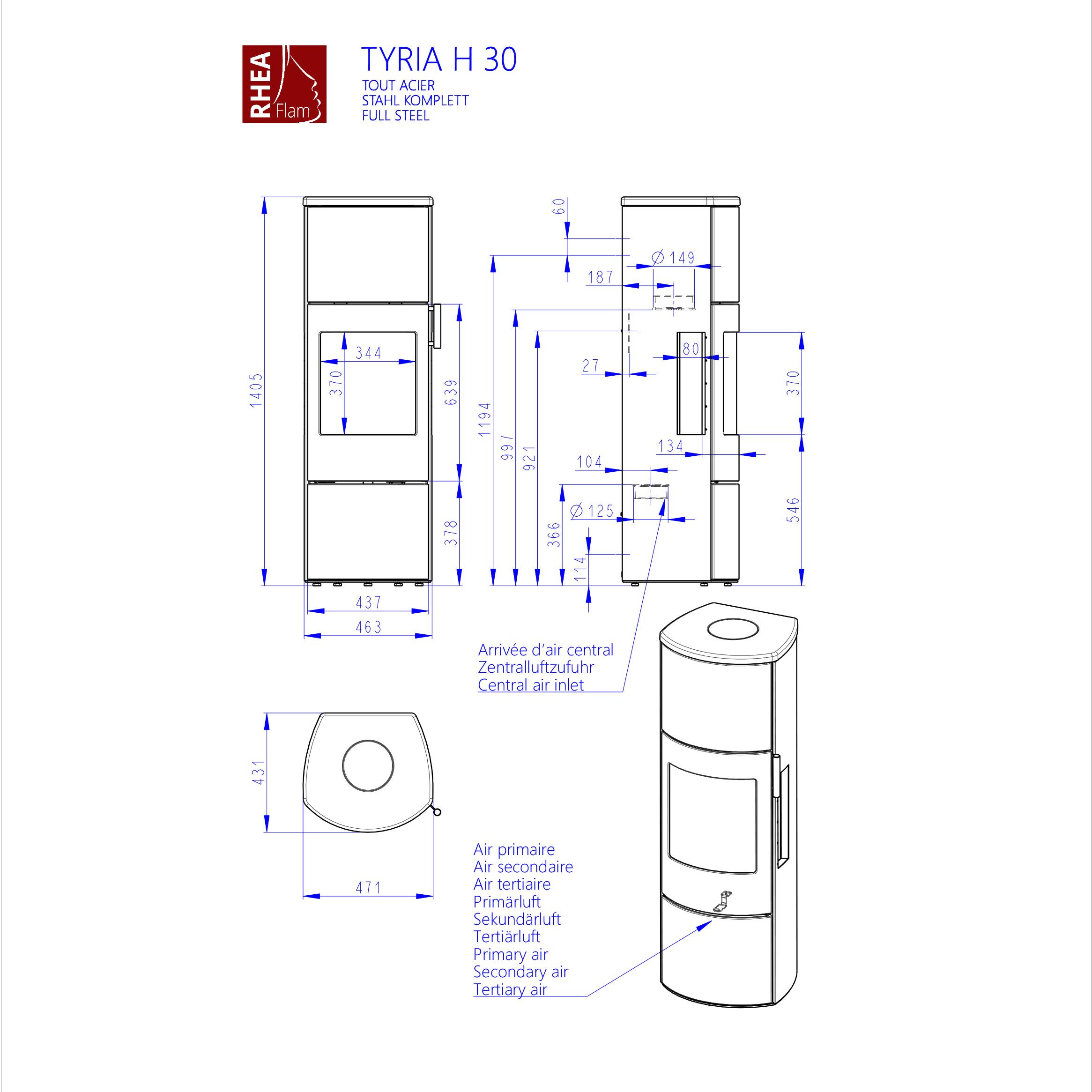 DIMENSION TYRIA h 30